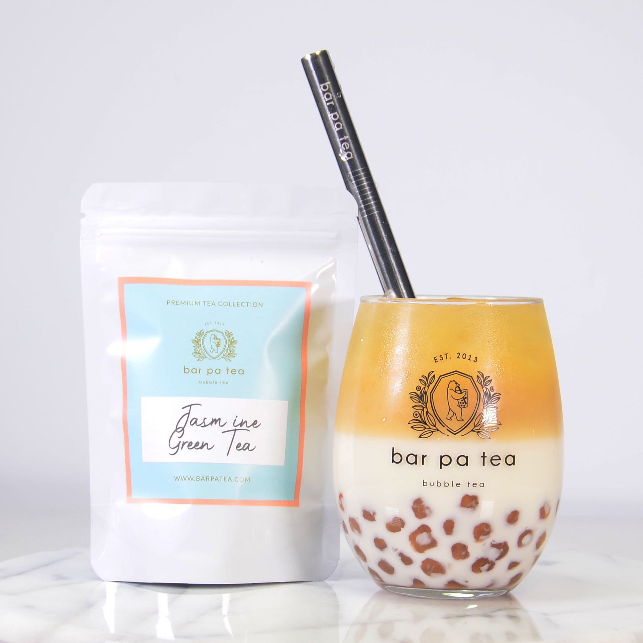 Premium Bubble Tea Kit - Jasmine & Oolong Green Bubble Tea Gift Set (D –  Bar Pa Tea
